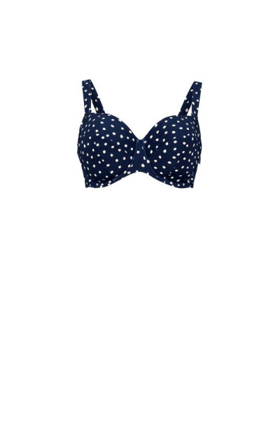 Anita “Blue Dots” Bikini-Top Luna