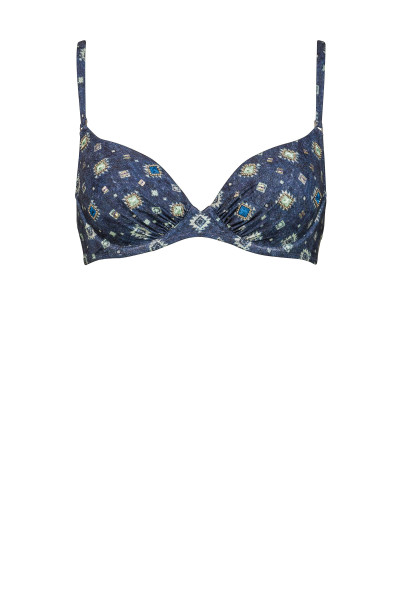 Watercult unterlegtes Bikini-Oberteil DENIM CUES