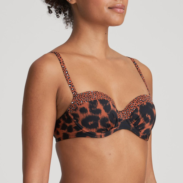 MarieJo Swim “Amanda” Unterlegtes Bikini-Top Außenträger